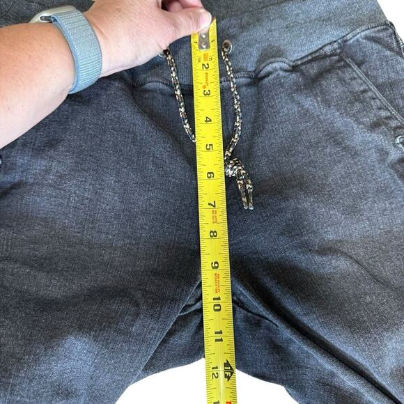 HT.A Primal Happy Trails Cropped Cargo Pant XL Gray Harem Grunge Cycling Offroad - Picture 9 of 9